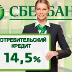 Процентная ставка на потребительский кредит в Сбербанке